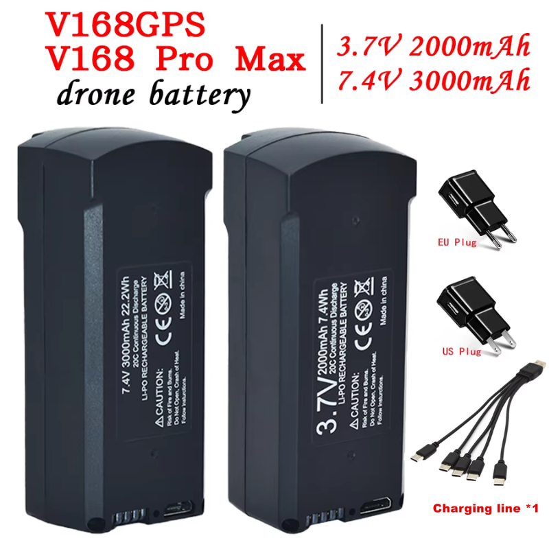 GPS V198 7.4V 3000mAh Battery  - Drone Rc Leading review and price